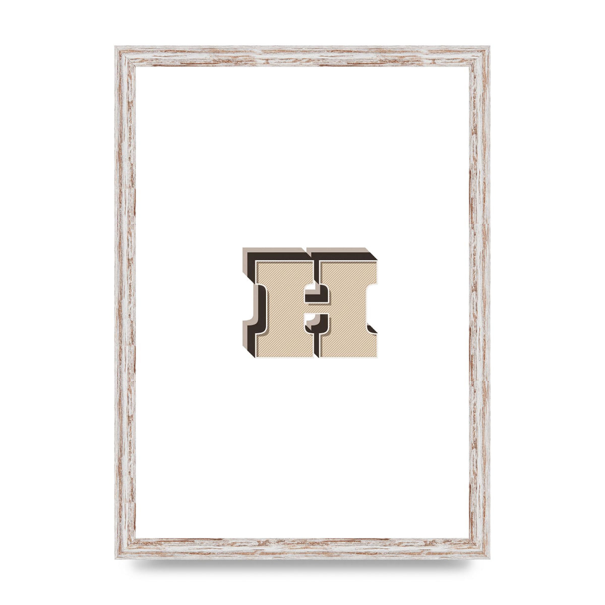 Alphabet Mix Match H" Wall Art - A3 framed