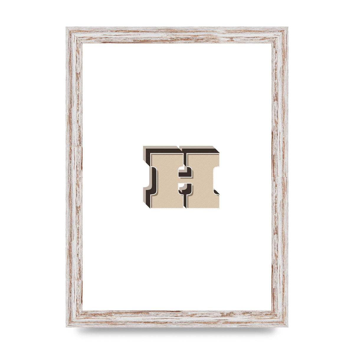 Alphabet Mix Match H" Wall Art - A4 framed