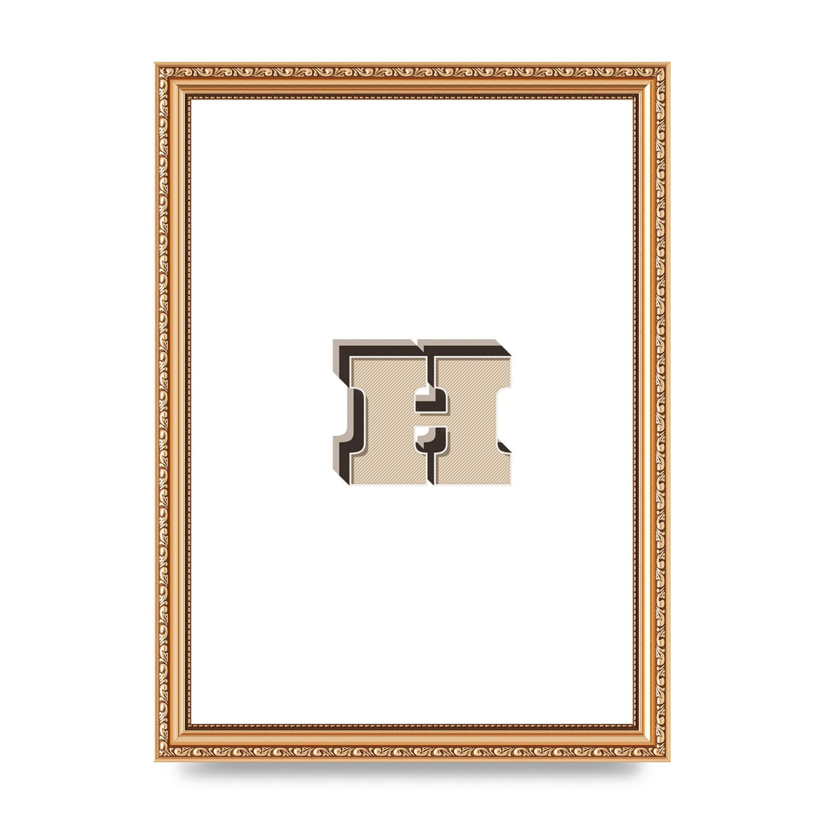 Alphabet Mix Match H" Wall Art - A4 framed
