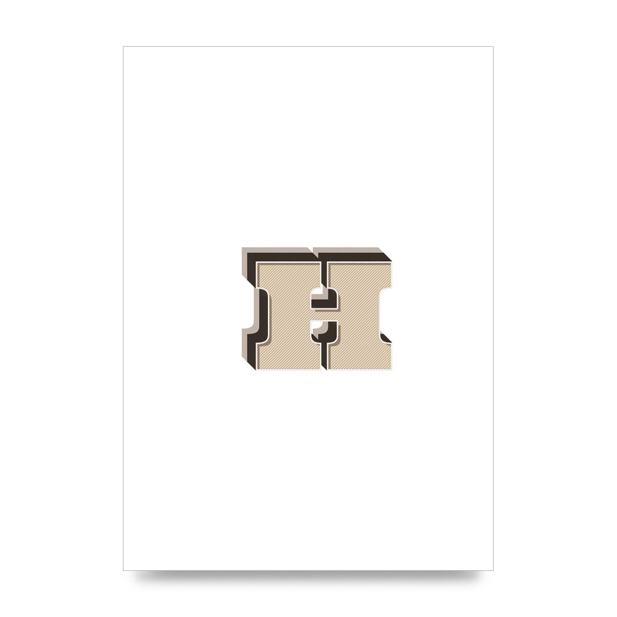 Alphabet Mix Match H" Wall Art - unframed print