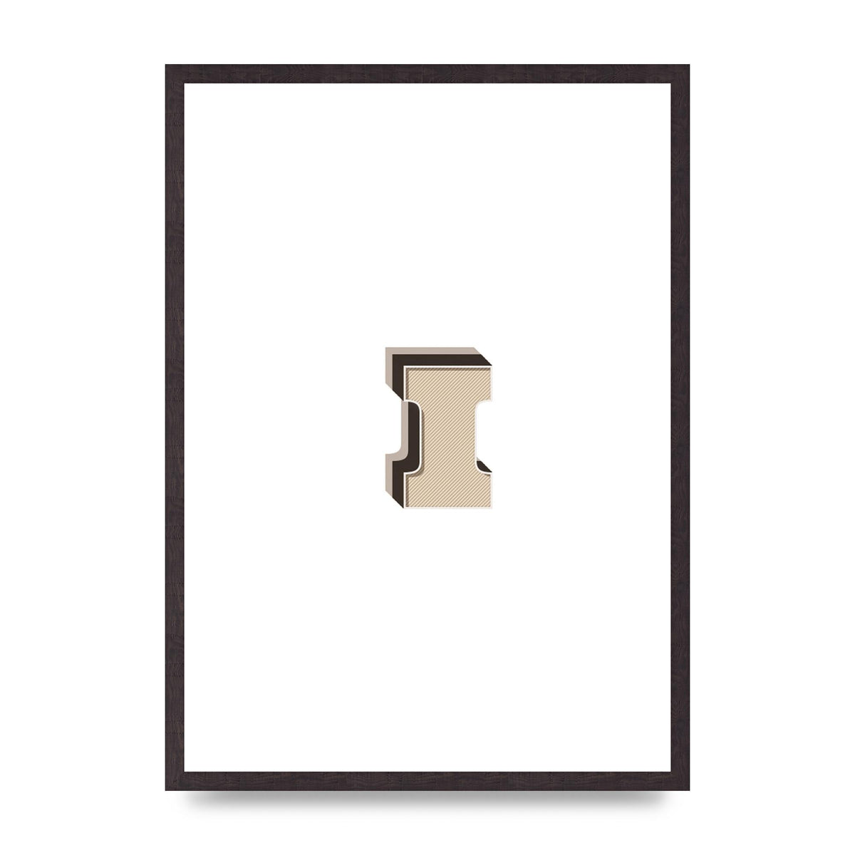 Alphabet Mix Match I" Art For The Home - A2 framed
