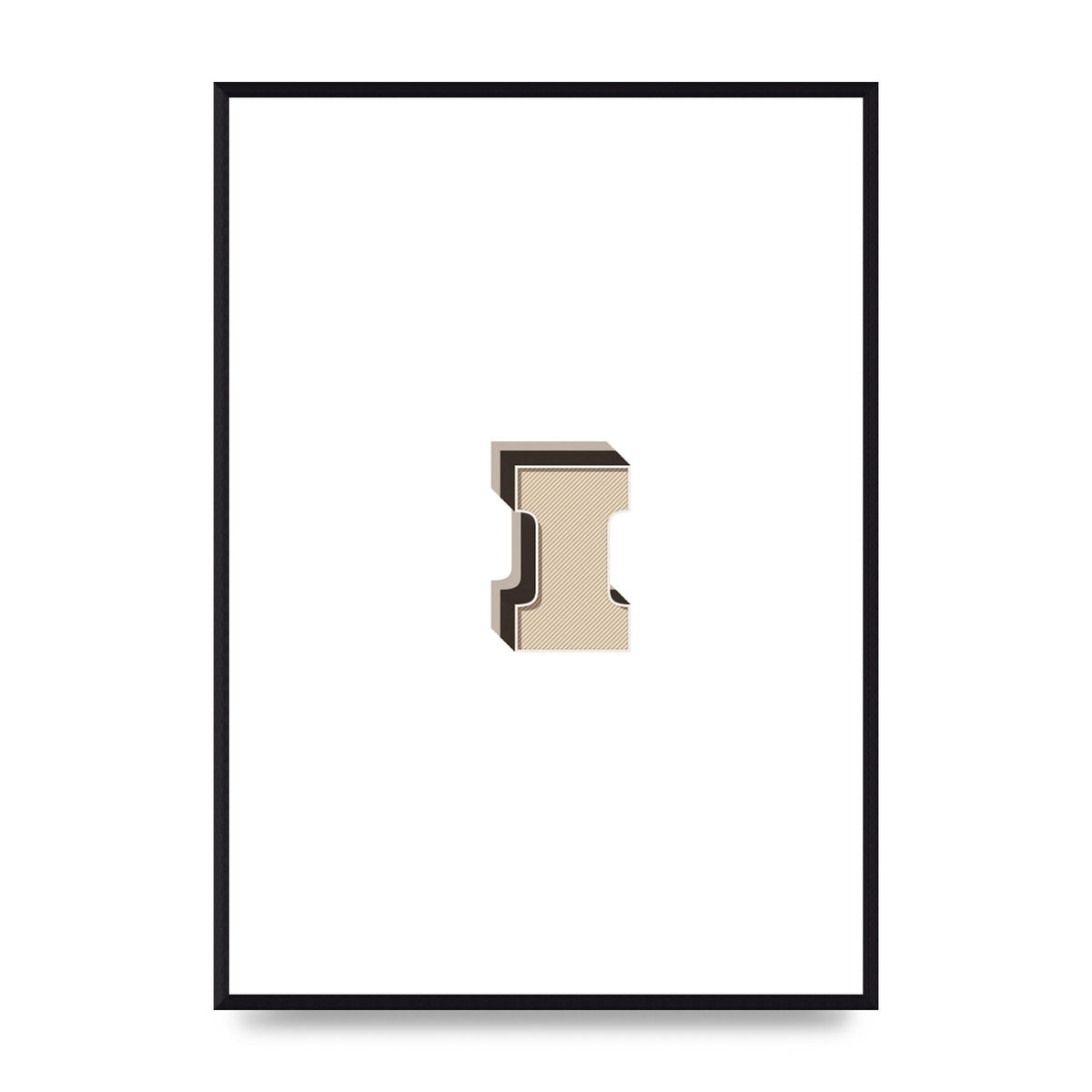 Alphabet Mix Match I" Art For The Home - A2 framed