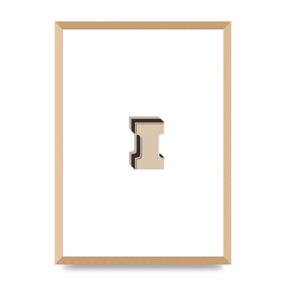 Alphabet Mix Match I" Art For The Home - A2 framed