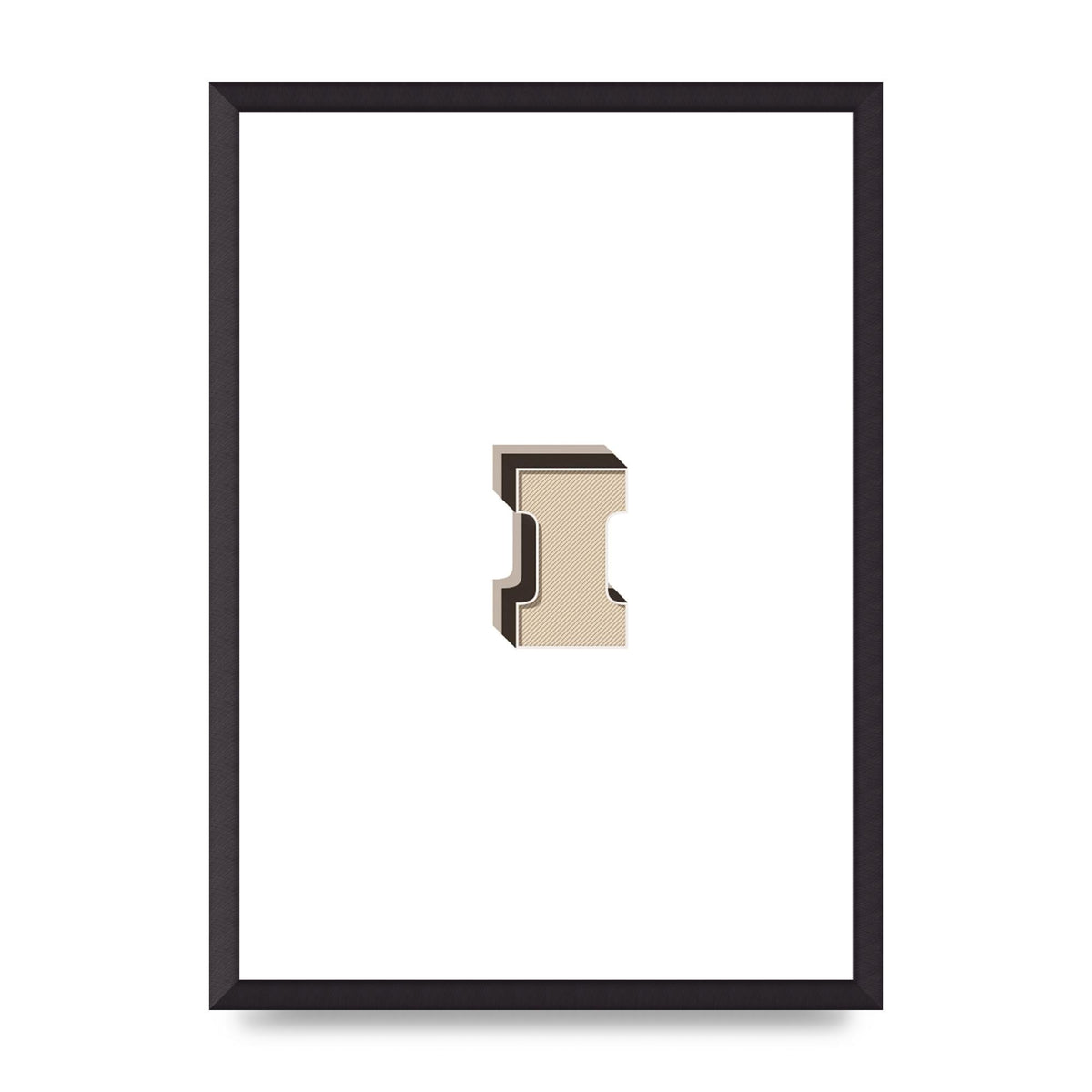 Alphabet Mix Match I" Art For The Home - A2 framed