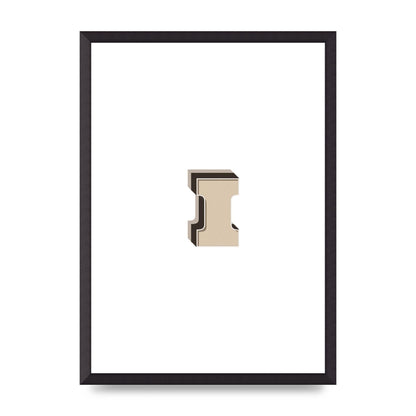 Alphabet Mix Match I" Art For The Home - A2 framed