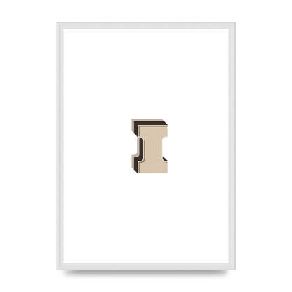 Alphabet Mix Match I" Art For The Home - A2 framed