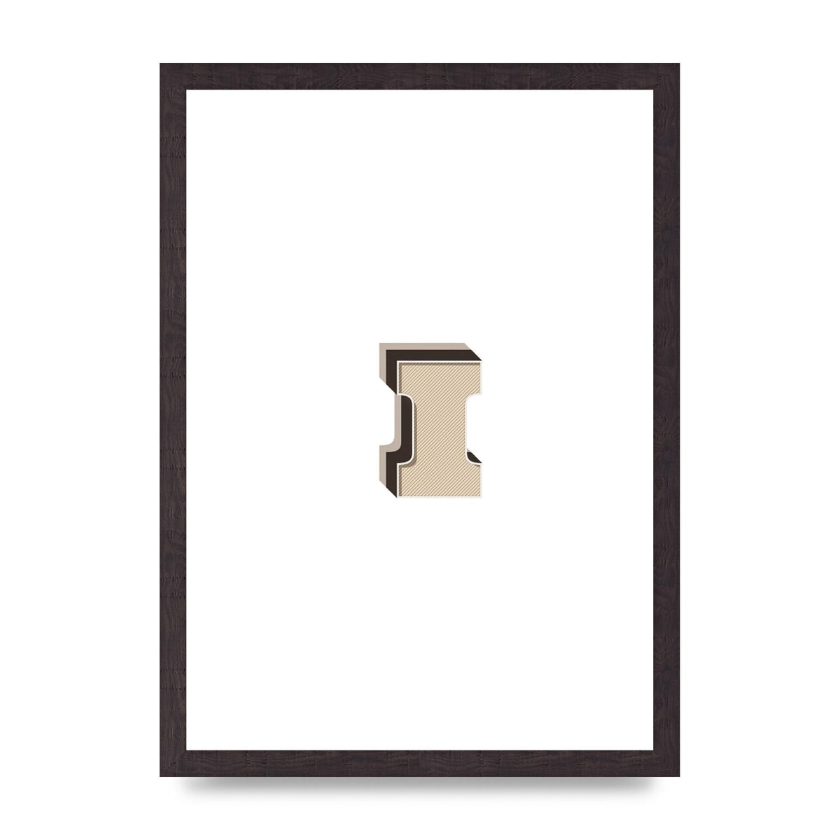 Alphabet Mix Match I" Art For The Home - A3 framed