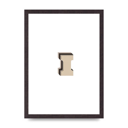 Alphabet Mix Match I" Art For The Home - A3 framed