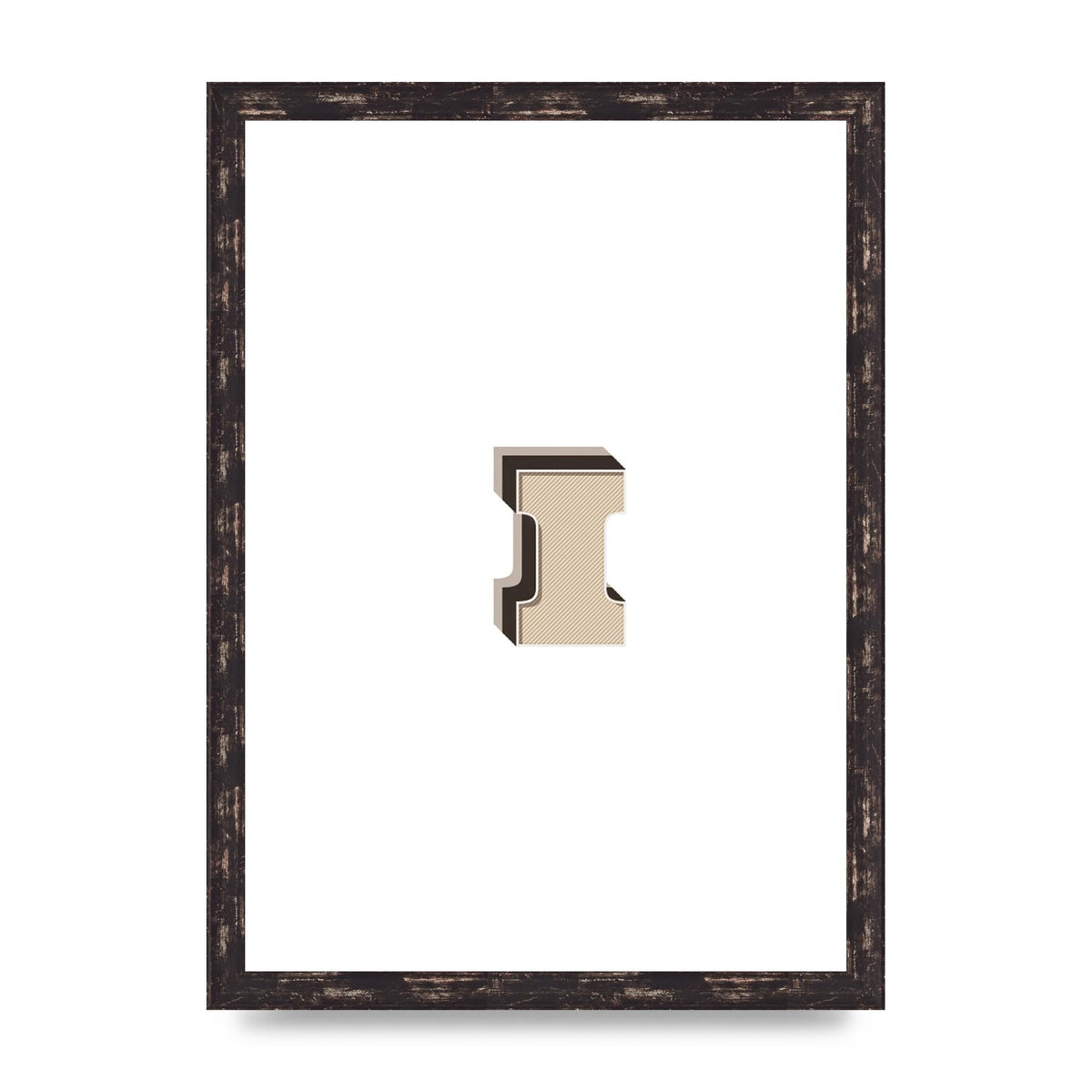 Alphabet Mix Match I" Art For The Home - A3 framed