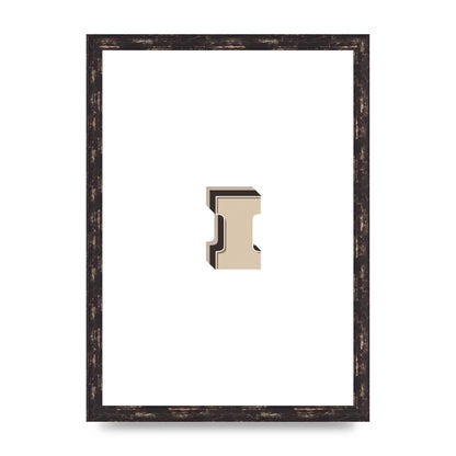 Alphabet Mix Match I" Art For The Home - A3 framed