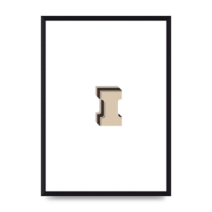 Alphabet Mix Match I" Art For The Home - A3 framed