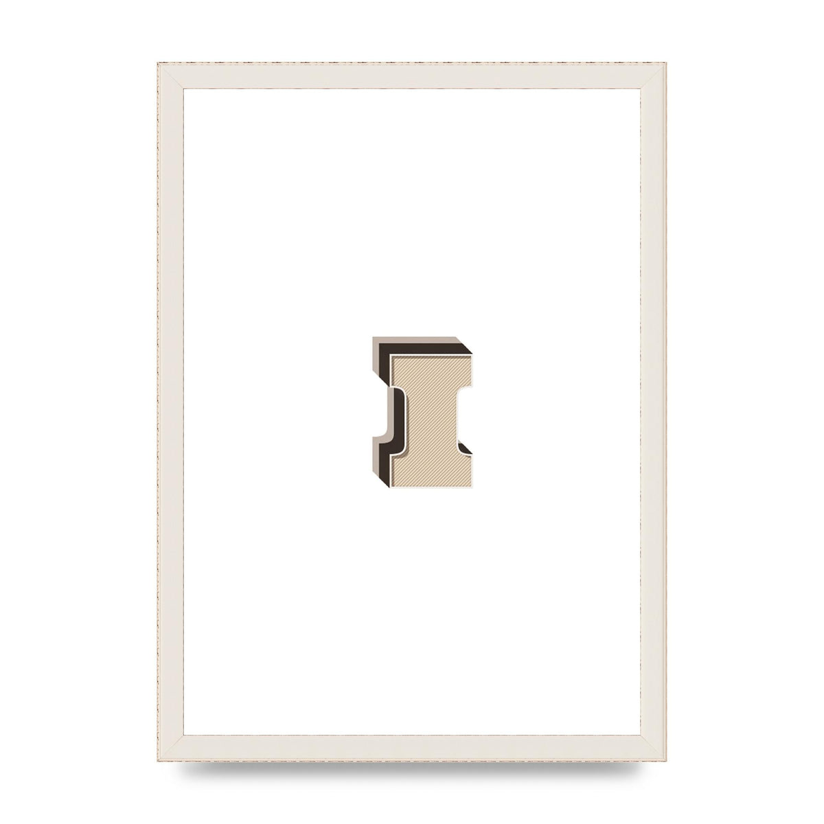 Alphabet Mix Match I" Art For The Home - A3 framed