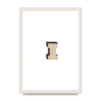 Alphabet Mix Match I" Art For The Home - A3 framed