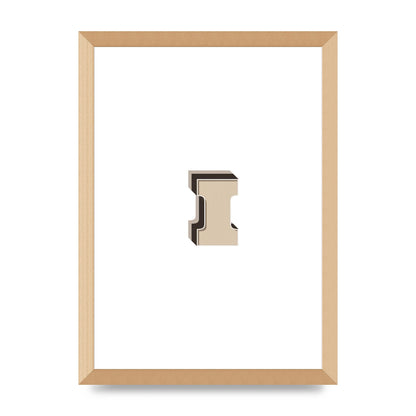 Alphabet Mix Match I" Art For The Home - A3 framed