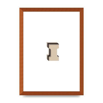 Alphabet Mix Match I" Art For The Home - A3 framed