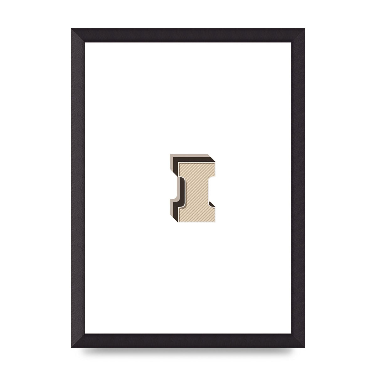 Alphabet Mix Match I" Art For The Home - A3 framed