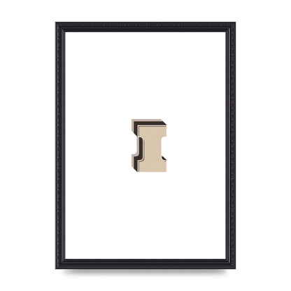 Alphabet Mix Match I" Art For The Home - A3 framed