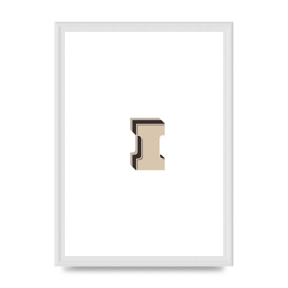 Alphabet Mix Match I" Art For The Home - A3 framed