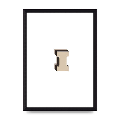 Alphabet Mix Match I" Art For The Home - A4 framed
