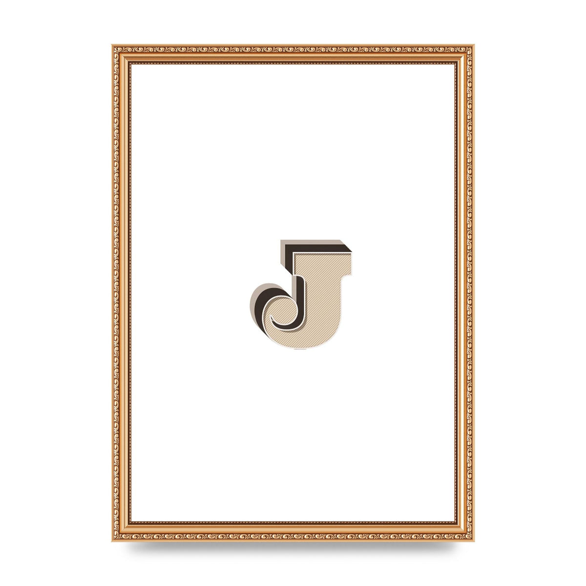 Alphabet Mix Match J" Printed Poster - A3 framed