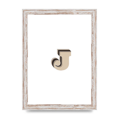 Alphabet Mix Match J" Printed Poster - A4 framed