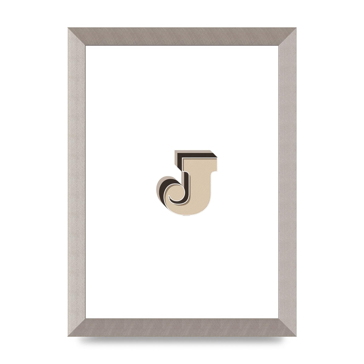 Alphabet Mix Match J" Printed Poster - A4 framed
