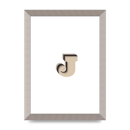 Alphabet Mix Match J" Printed Poster - A4 framed