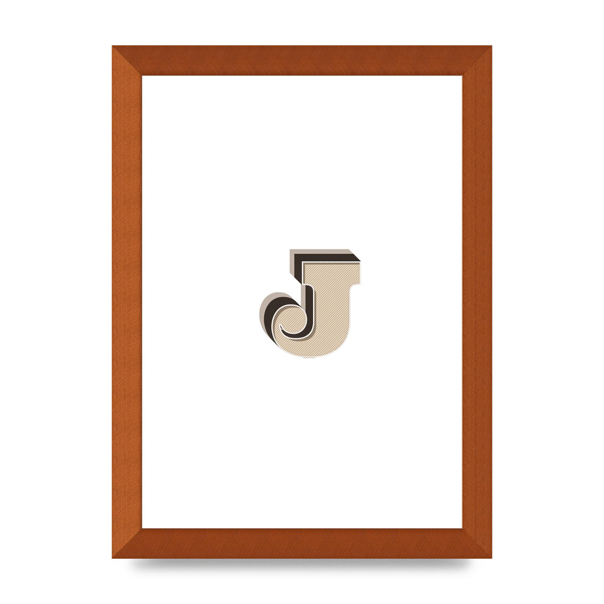 Alphabet Mix Match J" Printed Poster - A4 framed