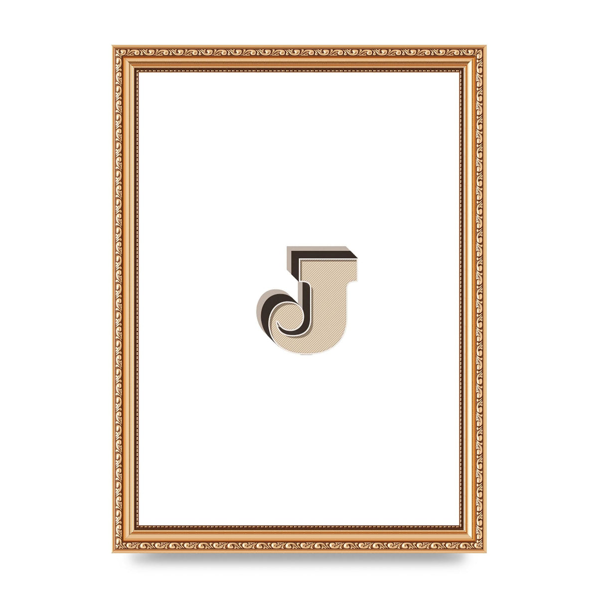 Alphabet Mix Match J" Printed Poster - A4 framed