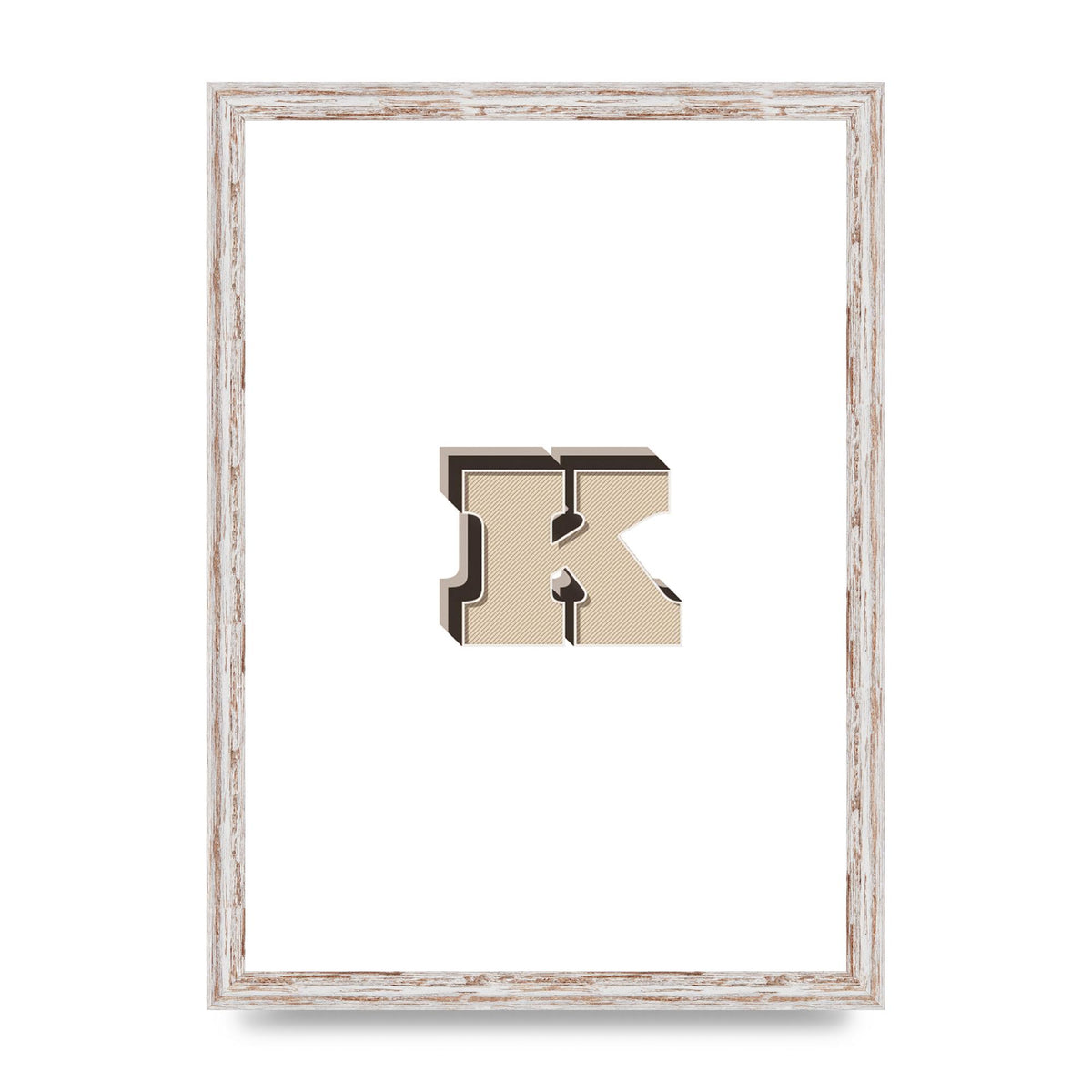 Alphabet Mix Match K" Wall Art - A3 framed