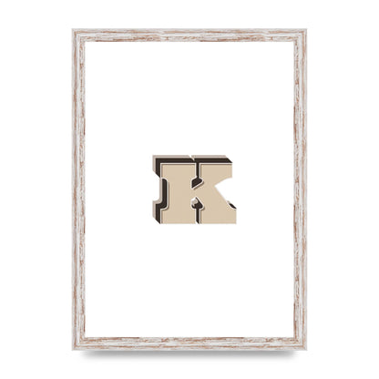 Alphabet Mix Match K" Wall Art - A3 framed