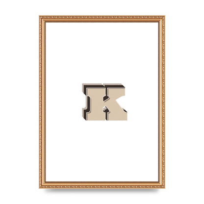 Alphabet Mix Match K" Wall Art - A3 framed