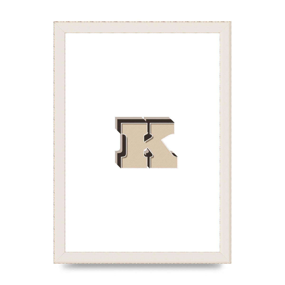Alphabet Mix Match K" Wall Art - A4 framed