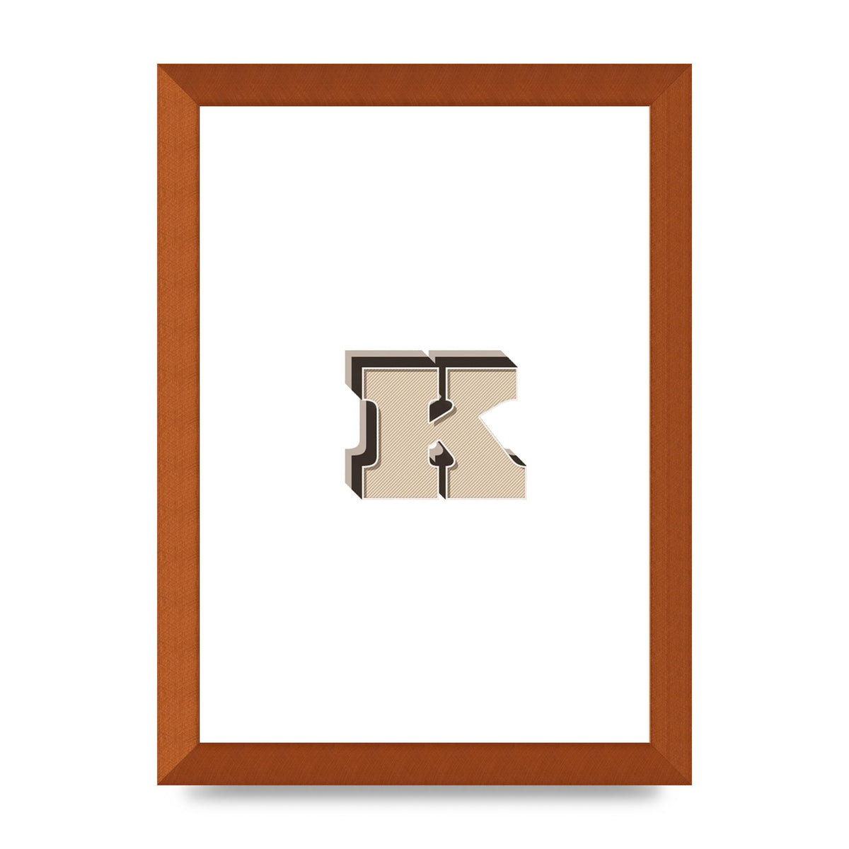 Alphabet Mix Match K" Wall Art - A4 framed