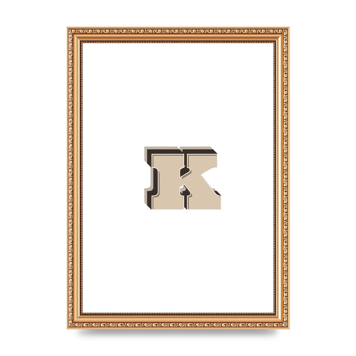 Alphabet Mix Match K" Wall Art - A4 framed