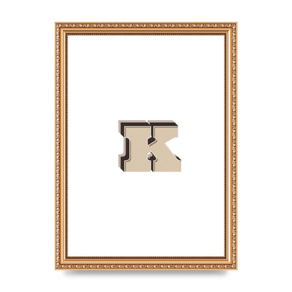 Alphabet Mix Match K" Wall Art - A4 framed