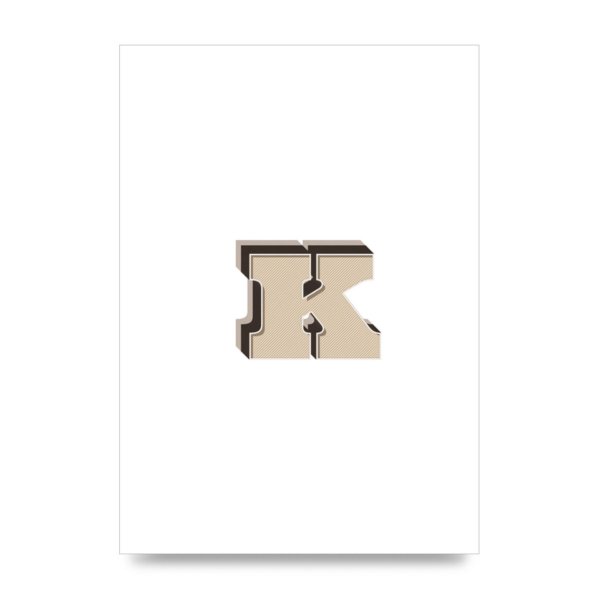 Alphabet Mix Match K" Wall Art - unframed print