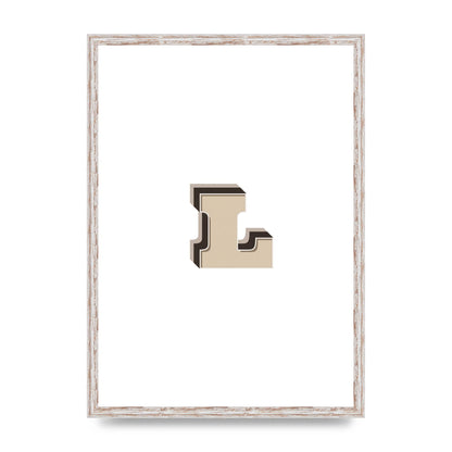 Alphabet Mix Match L" Art For The Home - A2 framed