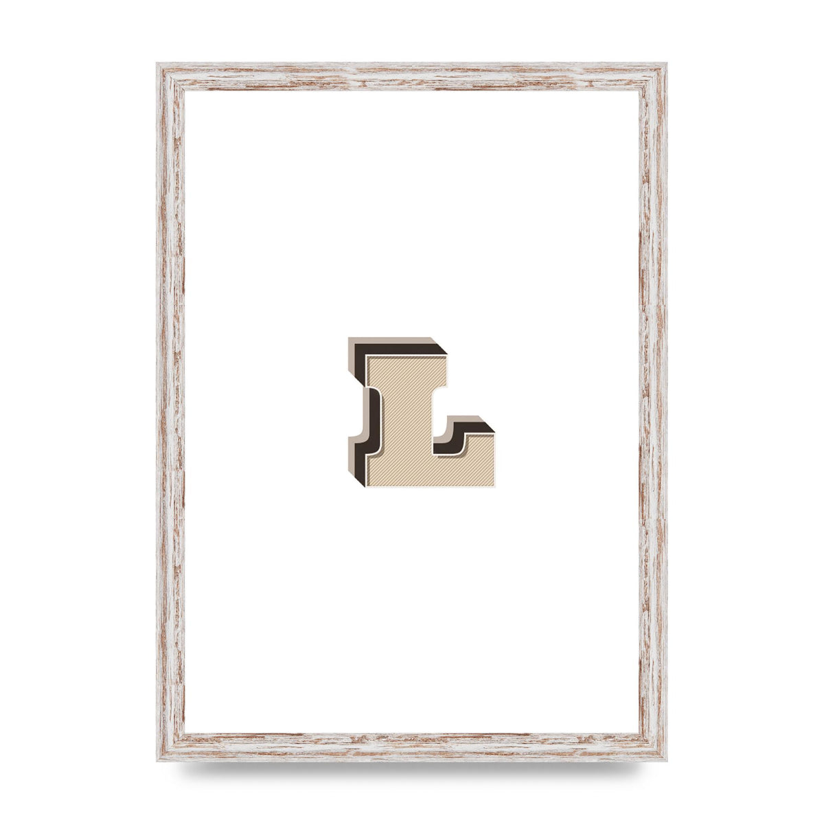 Alphabet Mix Match L" Art For The Home - A3 framed