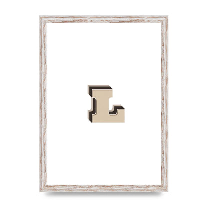 Alphabet Mix Match L" Art For The Home - A3 framed