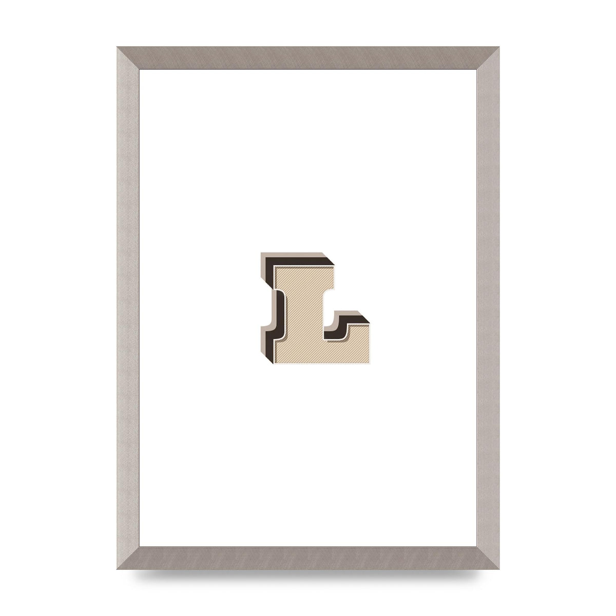 Alphabet Mix Match L" Art For The Home - A3 framed