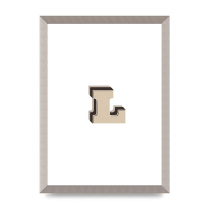Alphabet Mix Match L" Art For The Home - A3 framed