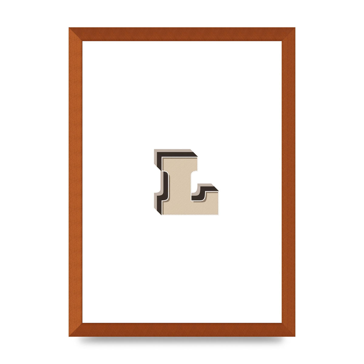 Alphabet Mix Match L" Art For The Home - A3 framed