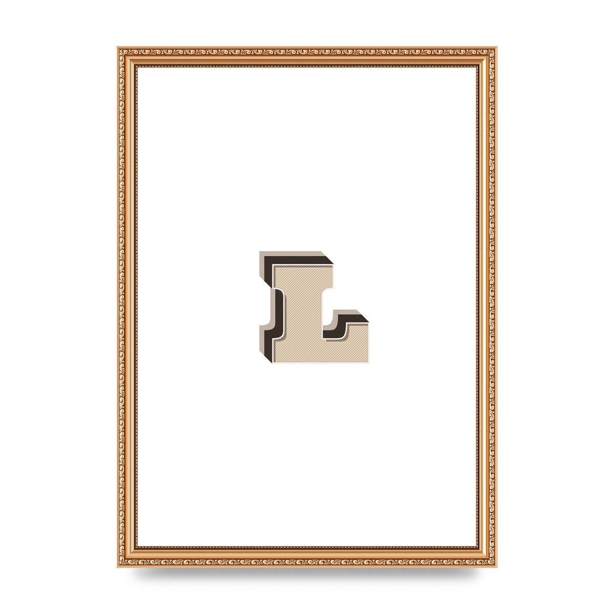 Alphabet Mix Match L" Art For The Home - A3 framed