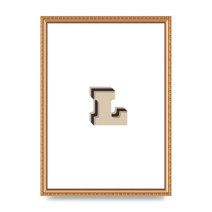 Alphabet Mix Match L" Art For The Home - A3 framed