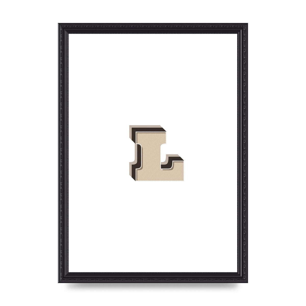 Alphabet Mix Match L" Art For The Home - A3 framed