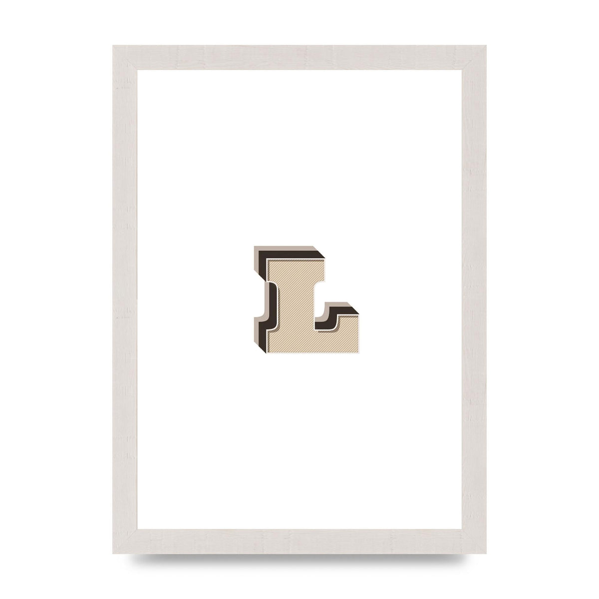 Alphabet Mix Match L" Art For The Home - A4 framed