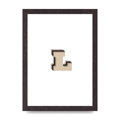 Alphabet Mix Match L" Art For The Home - A4 framed