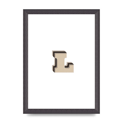 Alphabet Mix Match L" Art For The Home - A4 framed