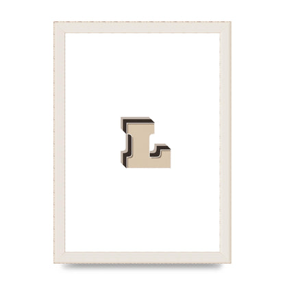 Alphabet Mix Match L" Art For The Home - A4 framed